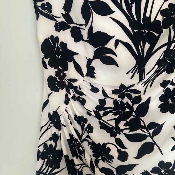 American Living Women’s Black & White Floral Print Dress Size 8 – EUC - Picture 4 of 7
